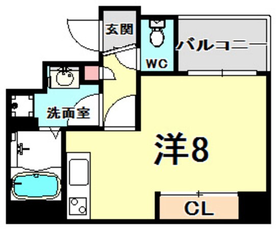 アスヴェル神戸元町IIの物件間取画像